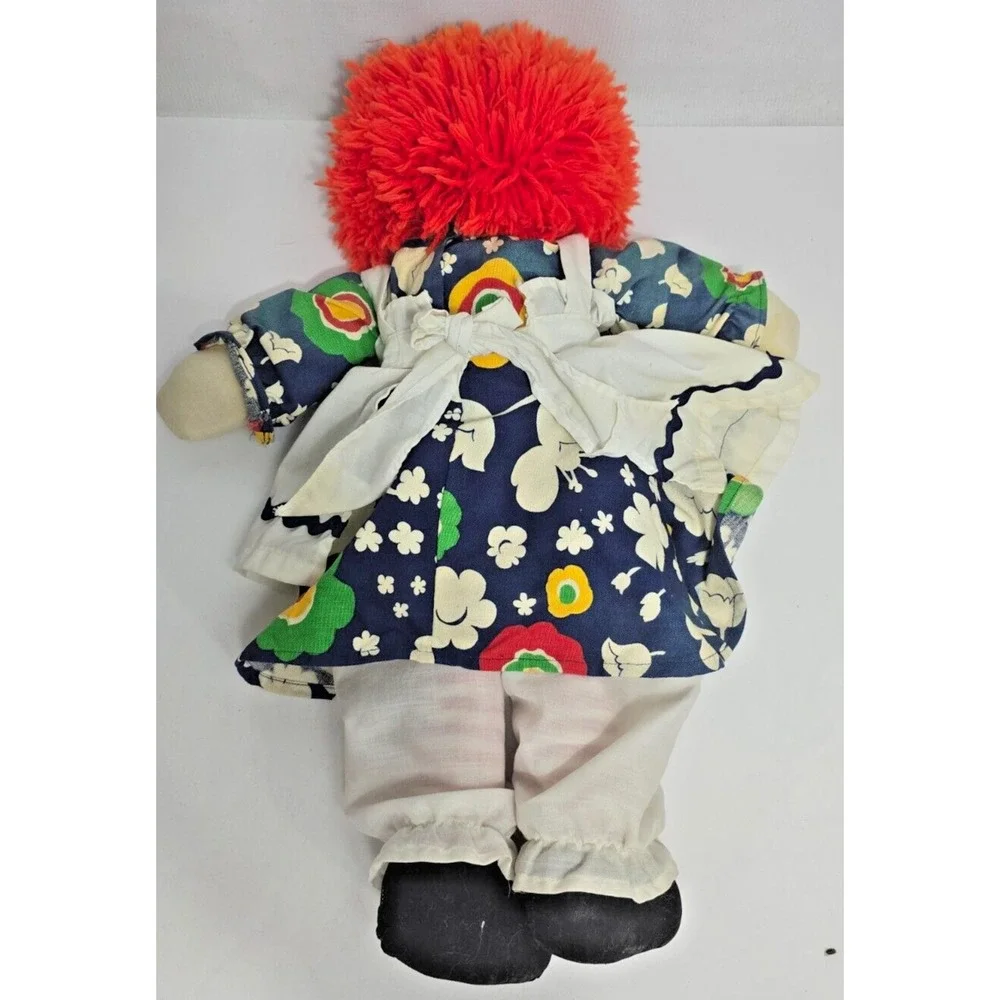 Vintage Raggedy Ann Doll Handmade Cloth 20